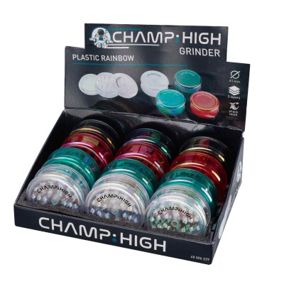 Champ High Grinder Plastic Rainbow 61mm